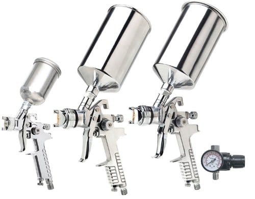 19220 Titan 4pc HVLP Triple Setup Spray Gun Kit