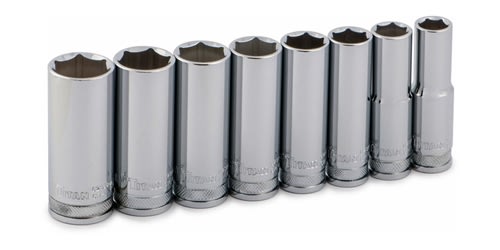 62300 Titan 8pc. 1/2in Drive SAE Deep Socket Set