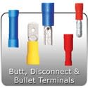 PVC Solderless Butt, Disconnect & Bullet Terminals