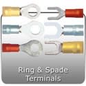Premium Nylon Solderless Double Crimp Ring & Spade Terminals