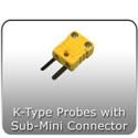 K-Type Thermocouple Probes with Sub-Mini Connector