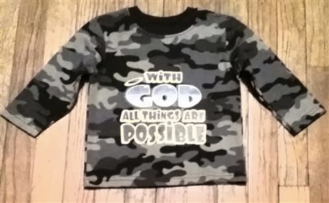 Kid's With God All Things Are Possible Top.