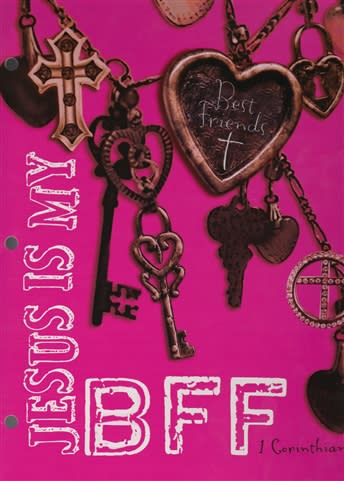 Jesus Is My BFF two pocket three hole folder with 1Corinthians 1:9 as focus