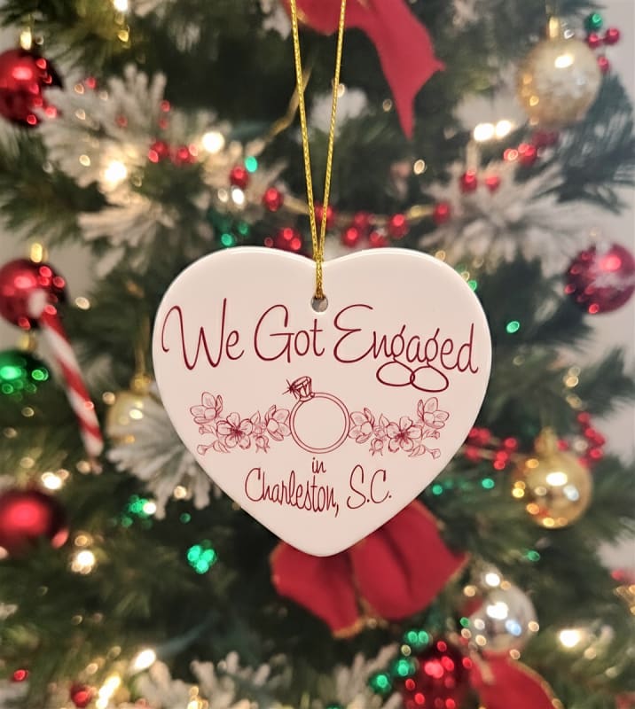 Engaged Charleston Ornament