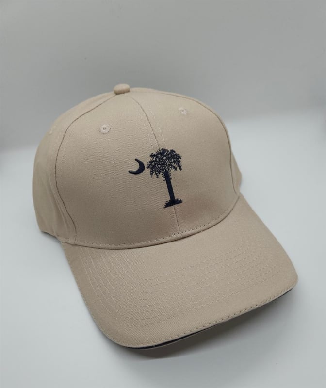 Khaki Palmetto Cap