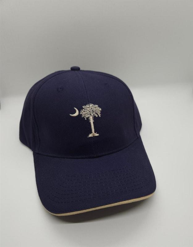 Navy Palmetto Cap