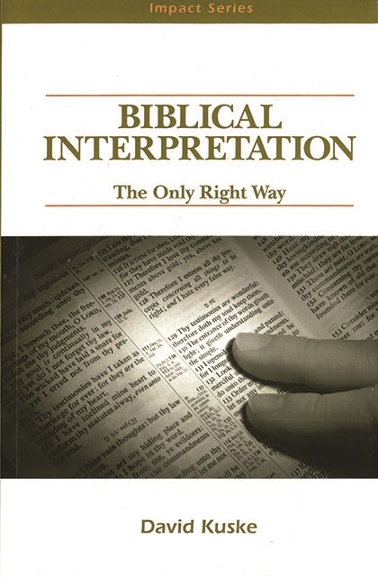 Biblical Interpretation
by D. Kuske
This book is a breath of fresh air. It accepts the Bible as the inspired and inerrant Word of God. It follows the biblical principle that Scripture is its own interpreter. It also puts to rest the accusation that Biblical Interpretation
by D. Kuske
This book is a breath of fresh air. It accepts the Bible as the inspired and inerrant Word of God. It follows the biblical principle that Scripture is its own interpreter. It also puts to rest the accusation that