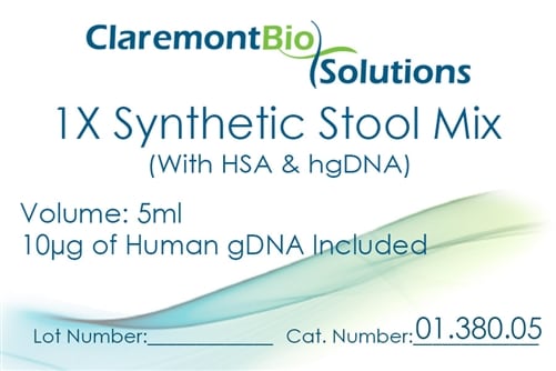 Item #01.380.05 - 5mL Human-based Synthetic Stool Mix (w/ HSA & HgDNA)