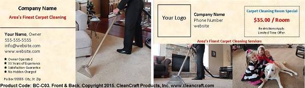 BC-C03: Business Card - Carpet Cleaning