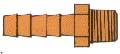 BARB 1/4 inch  X 1/8 inch MPT