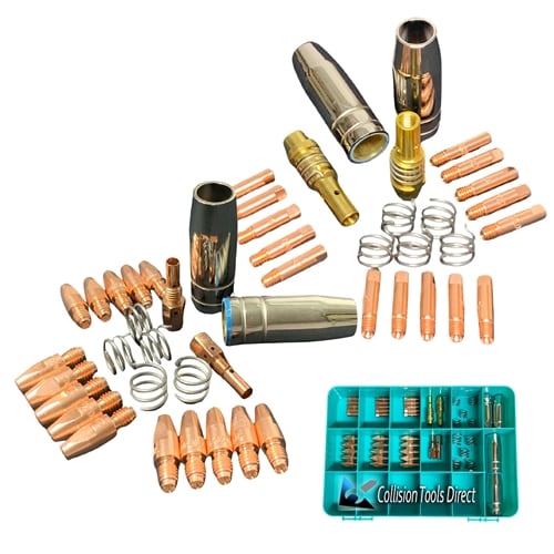 Premium 48 Piece MIG Torch Consumable Kit - Compatible w/ 3 Prospot Torches