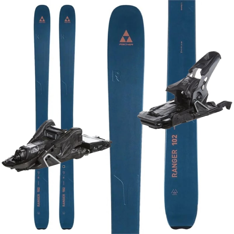 Fischer Ranger 102 FR Dark Blue/Orange Skis W/ Salomon S/Lab Shift 13 MNC  Bindings - 2023 - Colorado Ski Shop