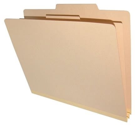 Classification - Manila<br/>Top Tab<br/>Fasteners<br/>Dividers