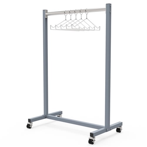 Mobile Apron Storage Rack<br>Hanger Style