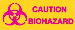 Safety Sign "CAUTION BIOHAZARD"