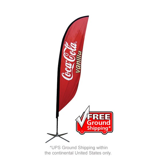 9.84'_Small_Feather_Flag_X_Base_Single_Sided