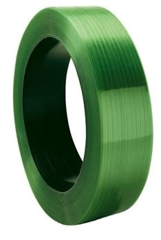 1/2 x 0.025 x 3440' Polyester (PET) Strapping Roll of 8 x 8 Core Size,  780 lbs. Break Strength, Green, Smooth buy in stock in U.S. in IDL Packaging