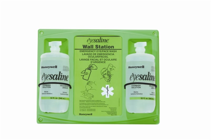 Double 32oz Wall Mount Eye Wash Station