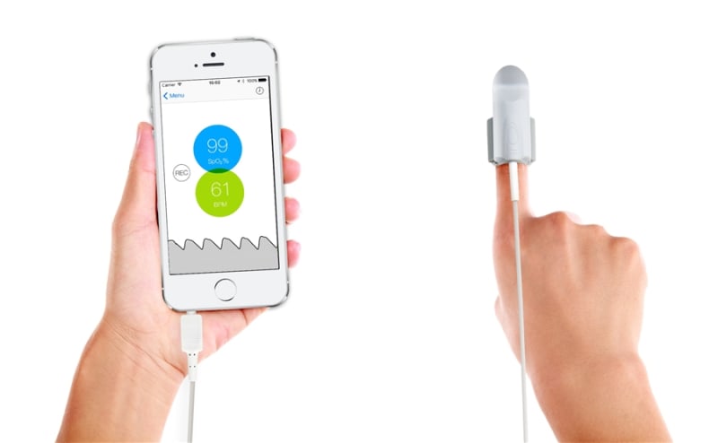 Kenek Edge Fingertip Pulse Oximeter & Sensor for iPhones Kenek Edge Fingertip Pulse Oximeter & Sensor for iPhones