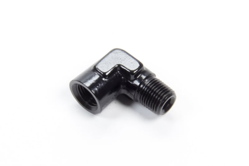 90Â° 1/4" Male to Female Pipe Elbo Black
