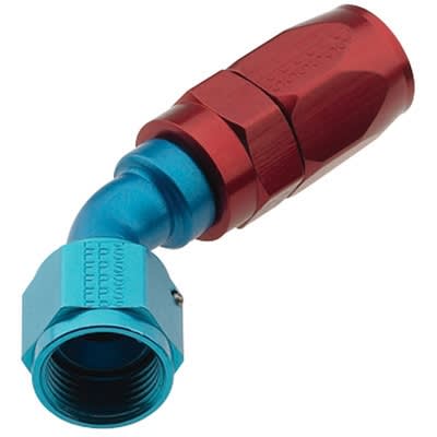 -16 AN Fragola 45Â° Reusable Hose End Blue