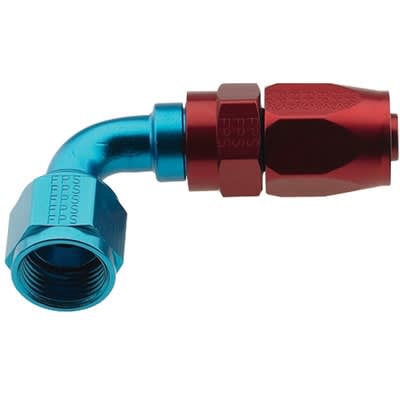 -16 AN Fragola 90Â° Reusable Hose End Blue
