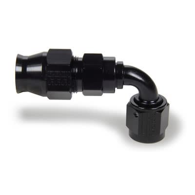 -6 AN Fragola Race Rite 90 Deg Reusable PTFE Hose End Black