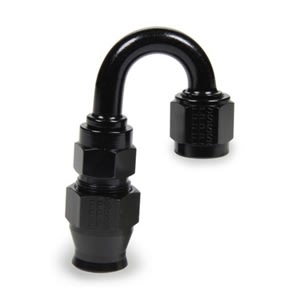 -12 AN Fragola Race Rite 180 Deg Reusable PTFE Hose End Black