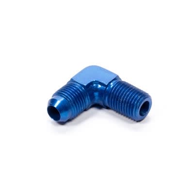 Fragola -4 AN to 1/8 NPT 90Â° Adapter Fitting Blue