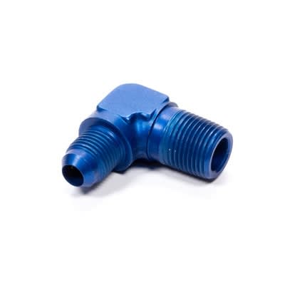 Fragola -6 AN to 3/8 NPT 90Â° Adapter Fitting Blue