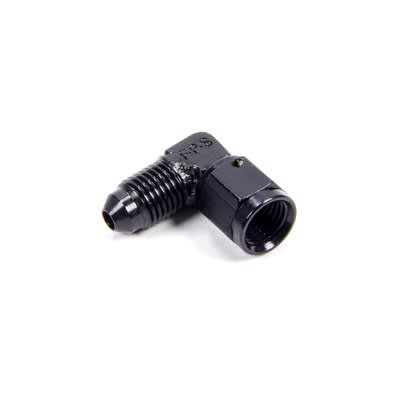 -12 Female to Male Flare Swivel 90Â° Black