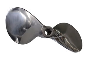11" X 16 Stainless Steel Two Blade Prop 1" Shaft