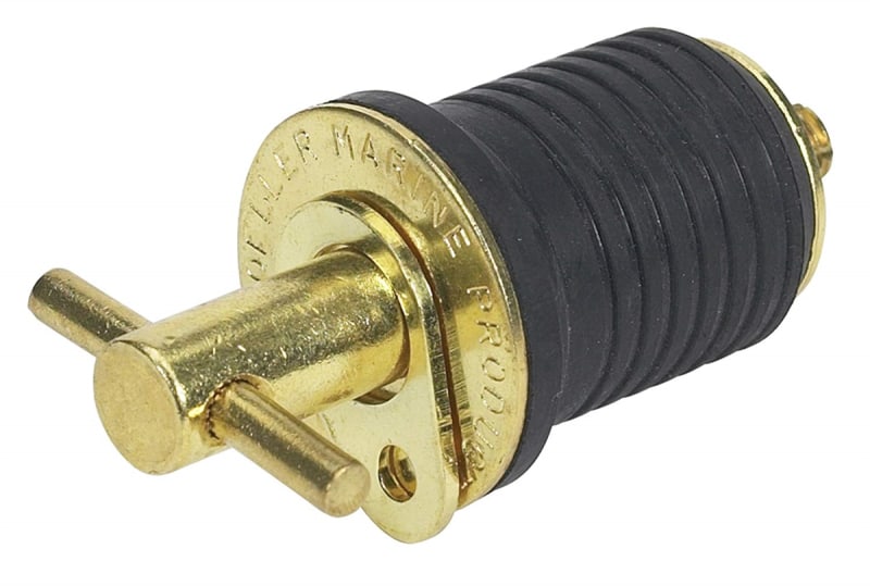 1" Brass Boat Bailer Plug