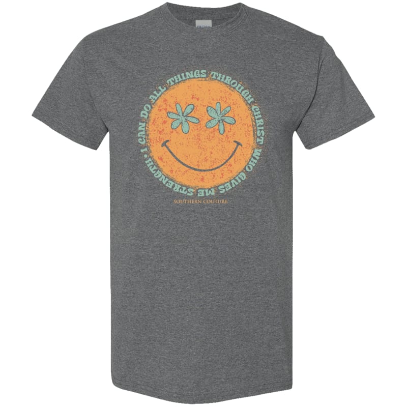 SC Soft Smiley Do All Things front print-Graph Htr