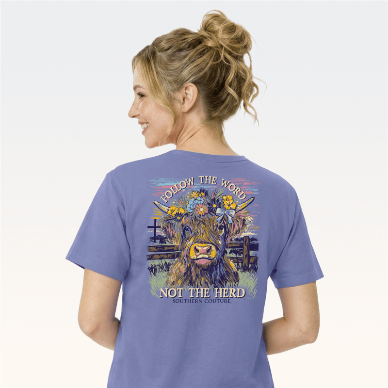 SC Classic Follow The Word Cow - Violet