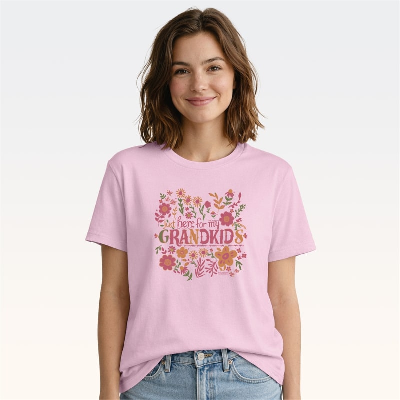 SC Soft Here For My Grandkids - Light Pink