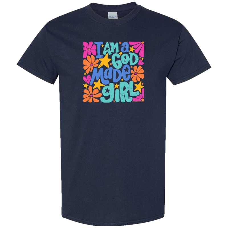 SC Soft I Am A God Made Girl - Navy