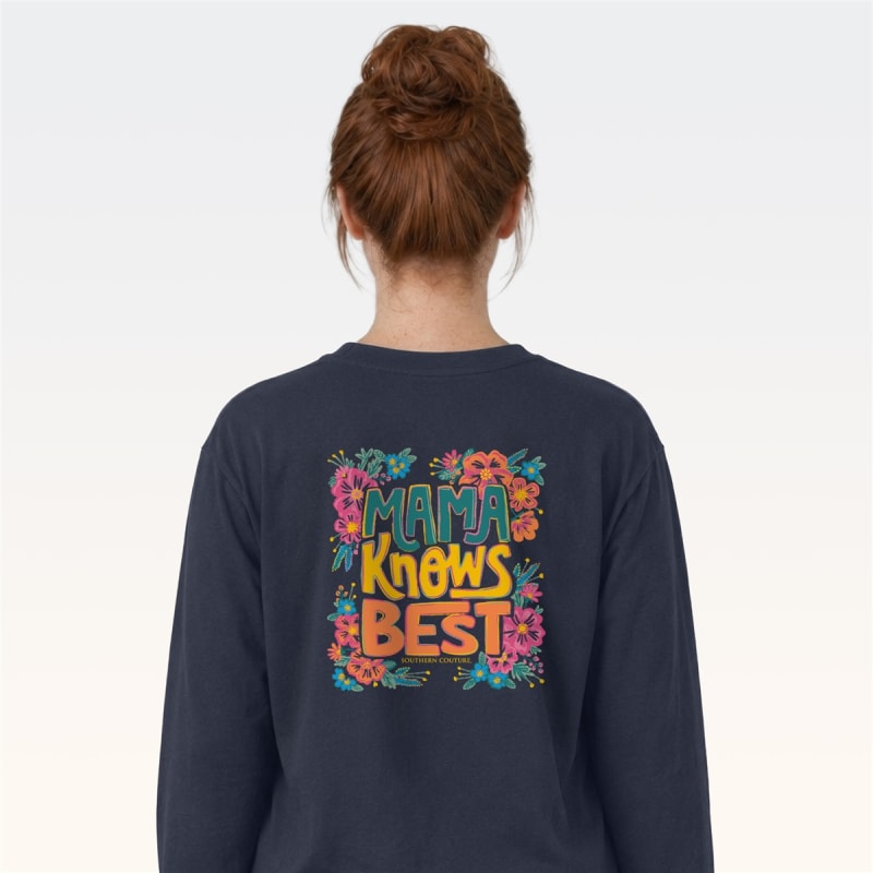 SC Classic Mama Knows Best on LS - Navy