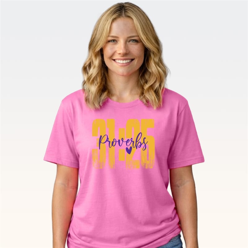 SC Comfort Proverbs 31:25 - Neon Pink