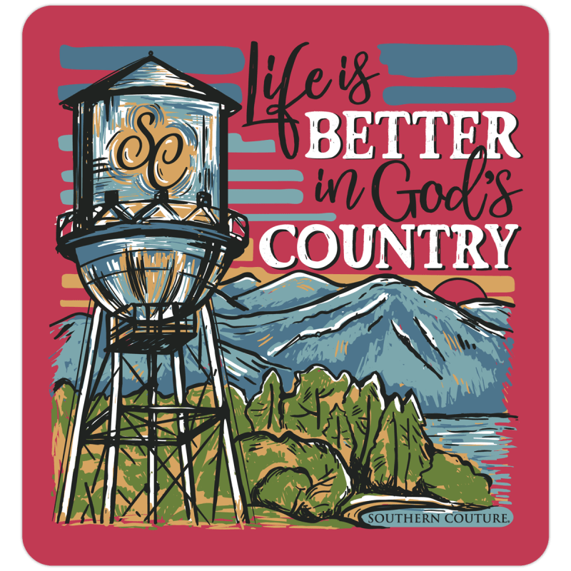 SC God's Country Sticker - 12 pack