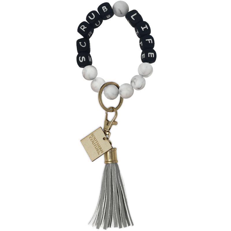 SC Silicone Beaded Bracelet Key Chain-Scrub Life