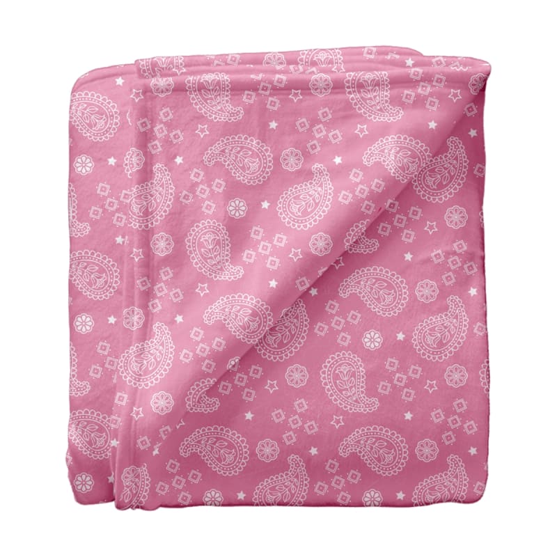 SC 50X80 Super Soft Blanket Pink Bandana