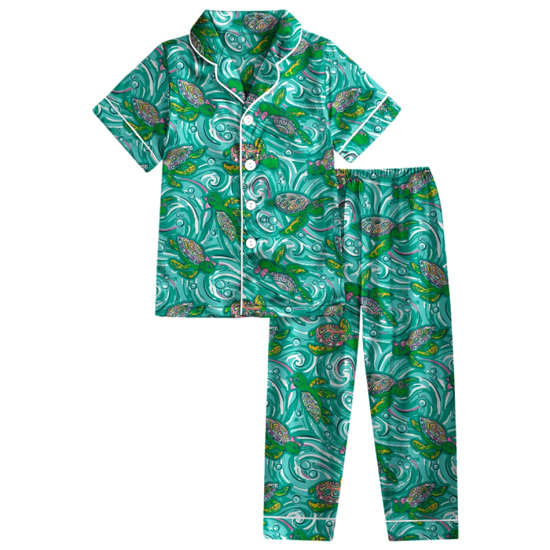 SC Lounge Pant Set-Swimming Turtles