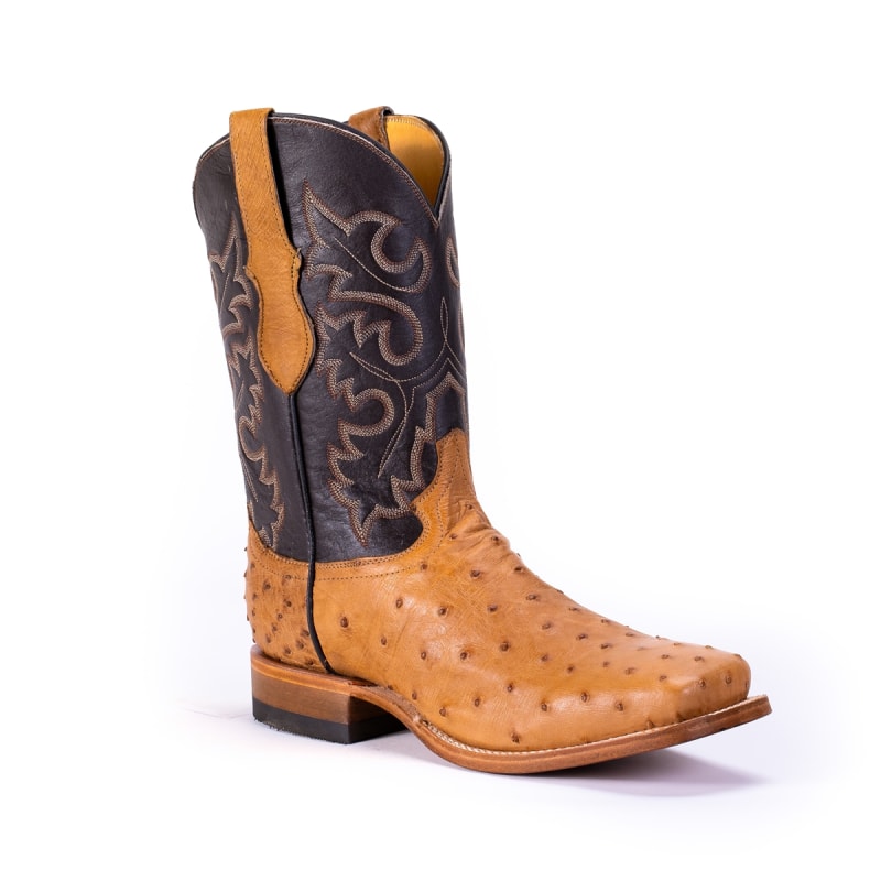 Mens Ostrich Cowboy Boots Q74
