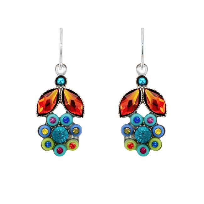 Firefly Botanical Flower Earring in Multicolor