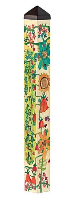 I Must Have Flowers 40" Art Pole