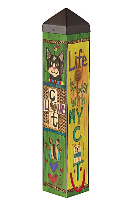 Lessons From My Cat 20" Art Pole