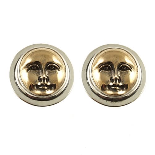Tabra Bronze Moonface Earrings