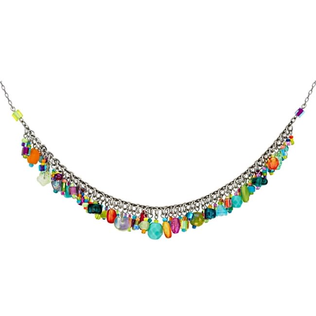 Firefly Confetti Crystal Necklace in Multi-color