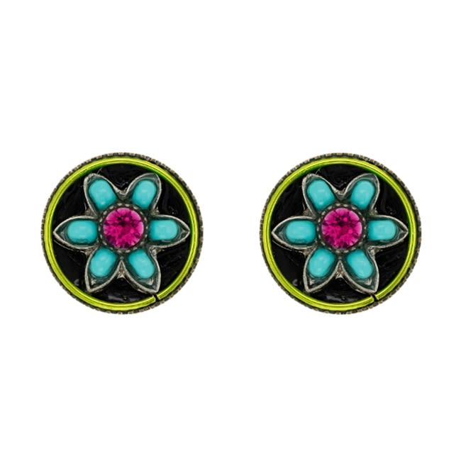 Firefly Flower Post Earrings in Turquoise